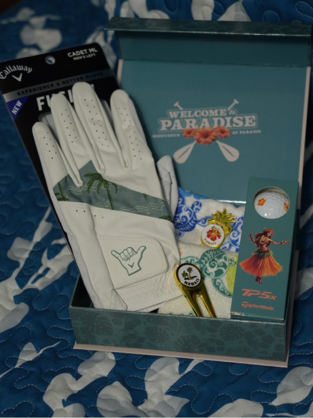 Hawaiian Island Exclusive Golfers Gift Box